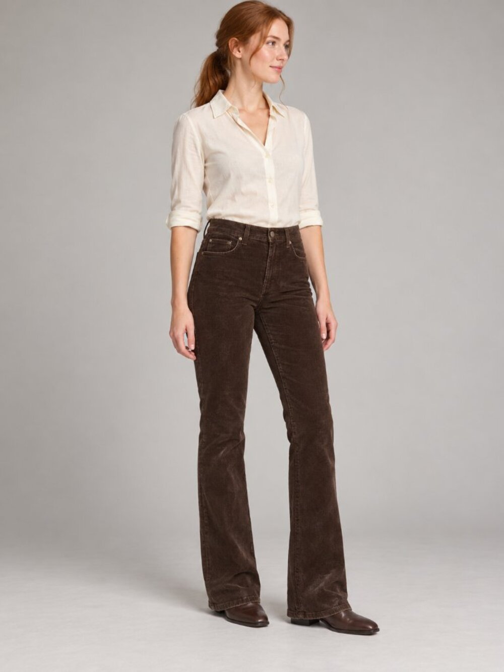 Polo Jeans Company Ralph Lauren Brown Corduroy Pants Size 2 Preppy Style